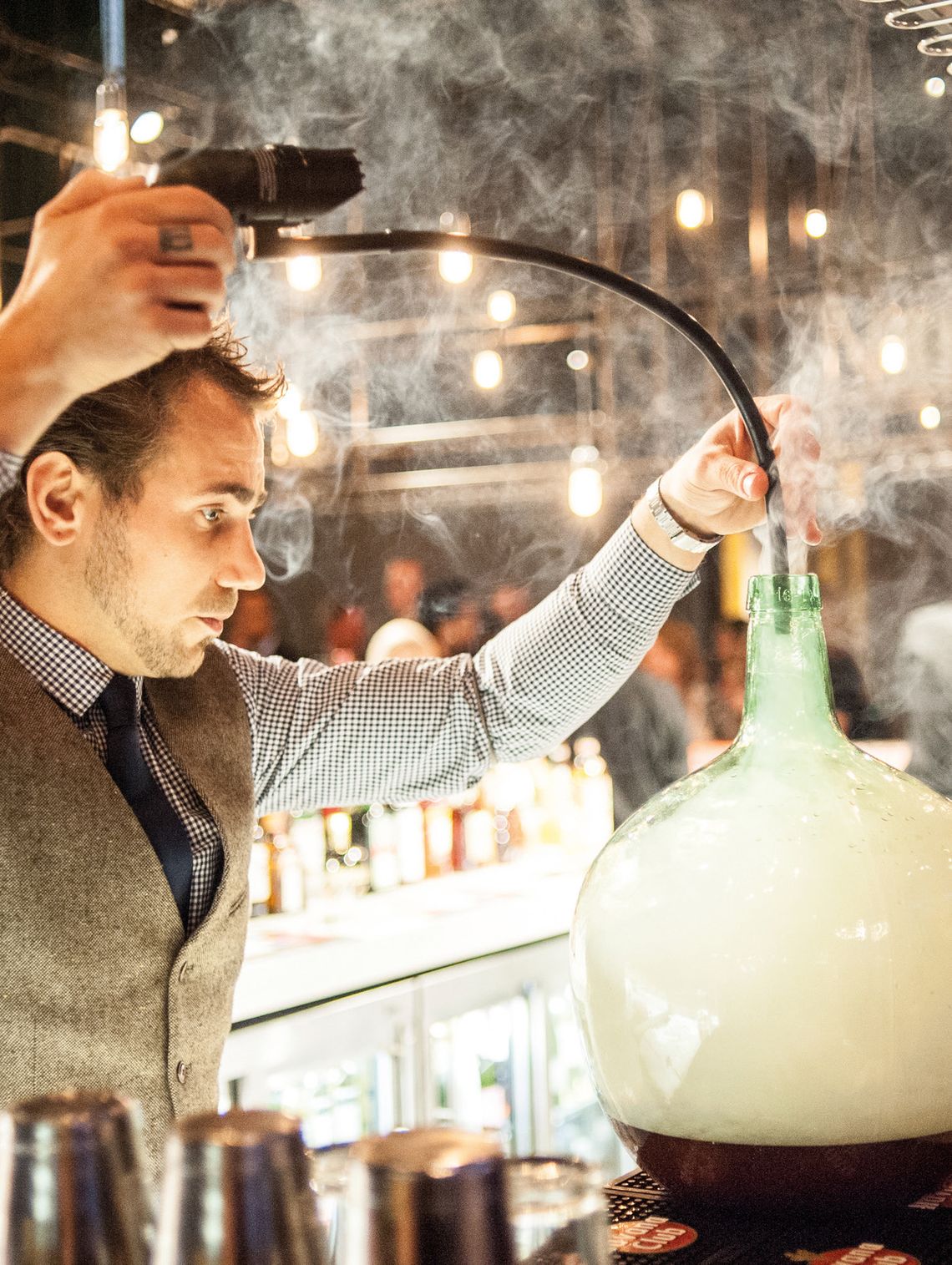 Drinks service at the O2