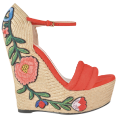Floral Wedge Heels